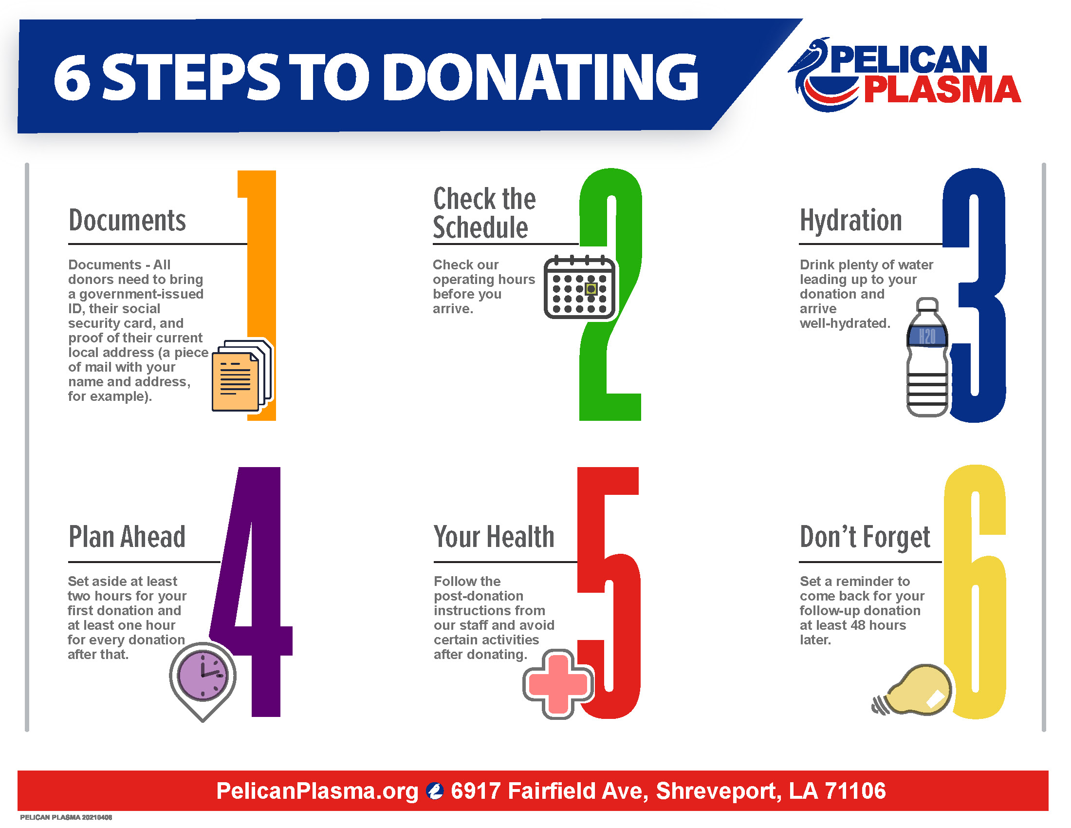 PELICAN PLASMA_04082021_6 STEPS TO DONATING_final 6 steps to donating